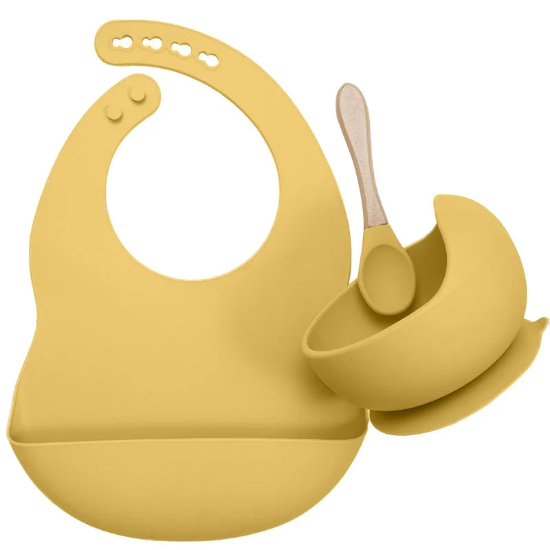 Silicone Baby Feeding Tableware Set